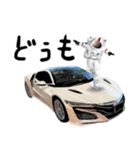 宇宙飛行士 車 レース ドライブ（個別スタンプ：3）
