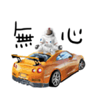 宇宙飛行士 車 レース ドライブ（個別スタンプ：5）
