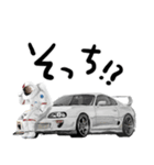 宇宙飛行士 車 レース ドライブ（個別スタンプ：6）