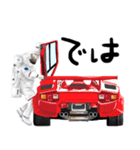 宇宙飛行士 車 レース ドライブ（個別スタンプ：8）