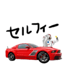 宇宙飛行士 車 レース ドライブ（個別スタンプ：14）