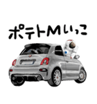 宇宙飛行士 車 レース ドライブ（個別スタンプ：19）