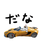 宇宙飛行士 車 レース ドライブ（個別スタンプ：21）