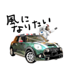 宇宙飛行士 車 レース ドライブ（個別スタンプ：24）