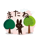 Popup毎日使える！大人かわいい絵本のうさぎ（個別スタンプ：16）