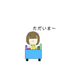 可愛い女の子の日常【ショートボブちゃん】（個別スタンプ：14）