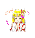 頑張る巫女お姉さん13（個別スタンプ：4）