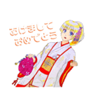 頑張る巫女お姉さん13（個別スタンプ：6）
