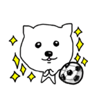 サッカーいぬ（個別スタンプ：5）