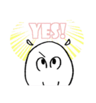 白いメンダコの敬語（個別スタンプ：14）