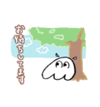 白いメンダコの敬語（個別スタンプ：22）