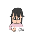 さゆりちゃんの顔（個別スタンプ：1）