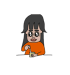 さゆりちゃんの顔（個別スタンプ：2）
