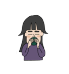 さゆりちゃんの顔（個別スタンプ：4）