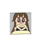 さゆりちゃんの顔（個別スタンプ：7）