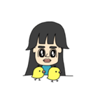 さゆりちゃんの顔（個別スタンプ：13）