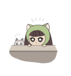 ナナとかわいい猫（個別スタンプ：1）