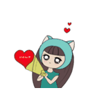 ナナとかわいい猫（個別スタンプ：2）