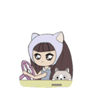 ナナとかわいい猫（個別スタンプ：3）