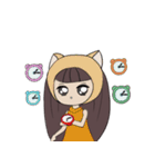 ナナとかわいい猫（個別スタンプ：4）