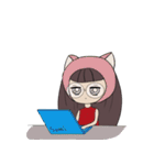 ナナとかわいい猫（個別スタンプ：8）