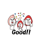 いちご3人家族（個別スタンプ：2）