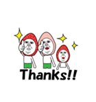 いちご3人家族（個別スタンプ：4）