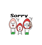 いちご3人家族（個別スタンプ：10）