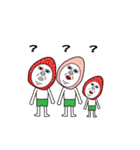 いちご3人家族（個別スタンプ：23）