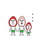 いちご3人家族（個別スタンプ：24）