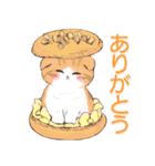 お菓子とネコちゃんのスタンプ（個別スタンプ：4）