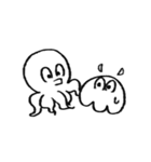 白いメンダコの日常（個別スタンプ：25）