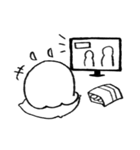 白いメンダコの日常（個別スタンプ：40）