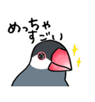 【冬】文鳥さんたち（個別スタンプ：3）