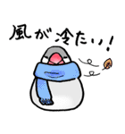 【冬】文鳥さんたち（個別スタンプ：8）