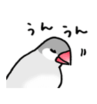 【冬】文鳥さんたち（個別スタンプ：25）