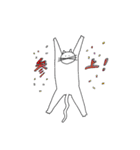 しろめのねこ（個別スタンプ：1）
