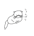 しろめのねこ（個別スタンプ：22）