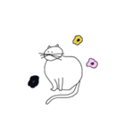 しろめのねこ（個別スタンプ：29）