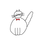 しろめのねこ（個別スタンプ：32）