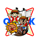 ONE PIECE×自作キャラ Part2（個別スタンプ：1）