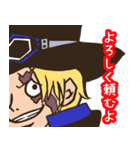 ONE PIECE 顔面どアップスタンプ（個別スタンプ：28）