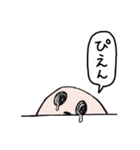 毎日使える、壁の向こうからハンドサイン♪（個別スタンプ：40）