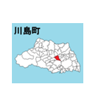 埼玉県の市町村地図 その2（個別スタンプ：24）