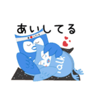 iTalkuTalkビデオでAI英中学習:愛してる（個別スタンプ：2）