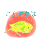 セキセイインコのミントくん（個別スタンプ：1）