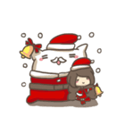 ピローくんとちりちゃん♡クリスマス（個別スタンプ：1）