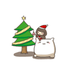 ピローくんとちりちゃん♡クリスマス（個別スタンプ：3）