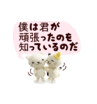 あみぐるみ 白ネコ（個別スタンプ：9）