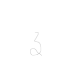 好きな気持ちを伝える下手字スタンプ（個別スタンプ：5）